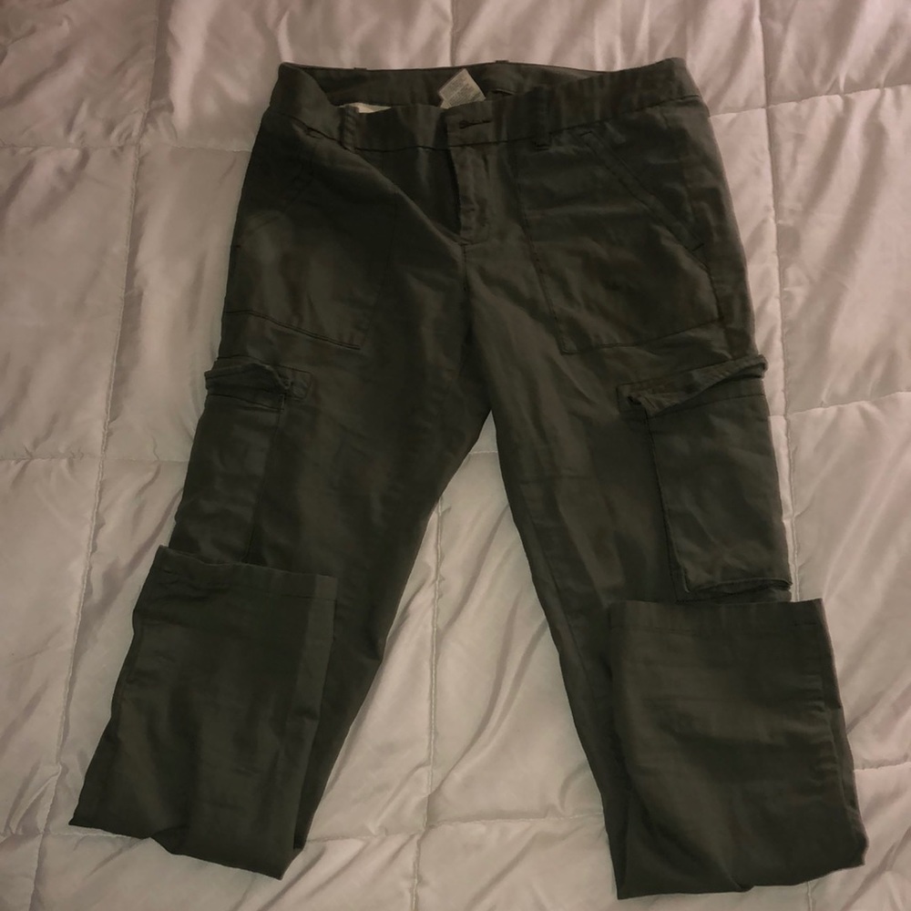 Olive green cargo pants
